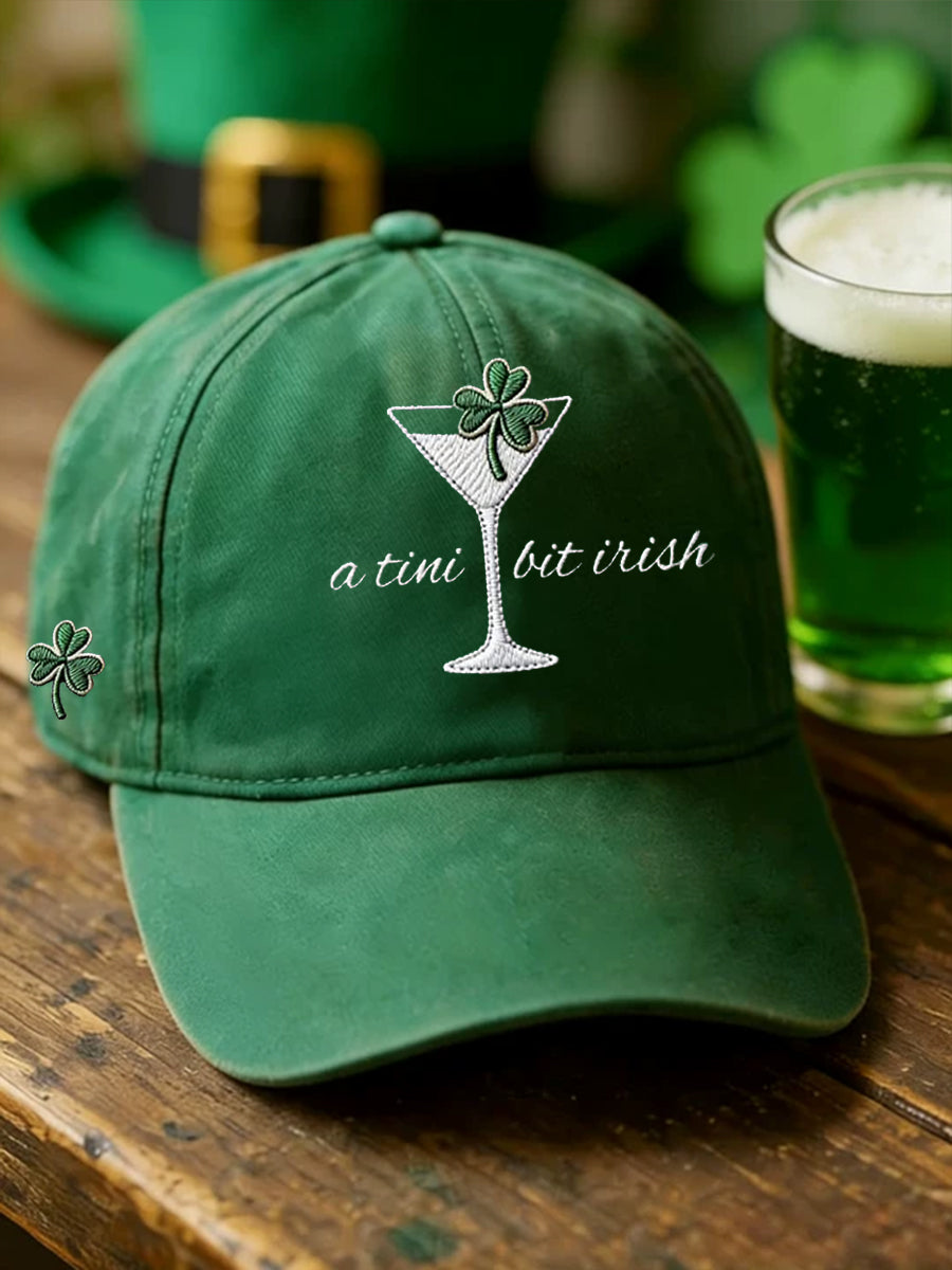 Unisex st patrick's day shamrock art print hat