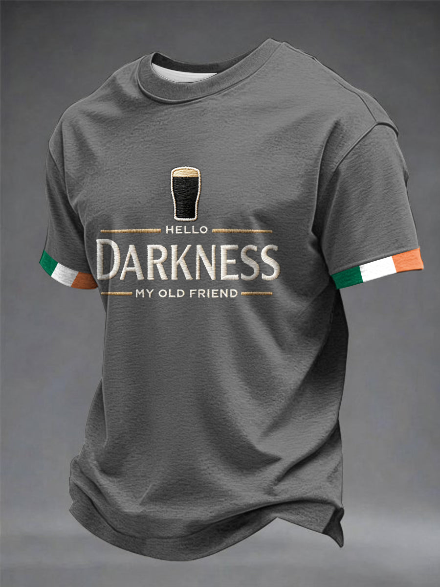 Pánske hello tma môj starý priateľ tričko