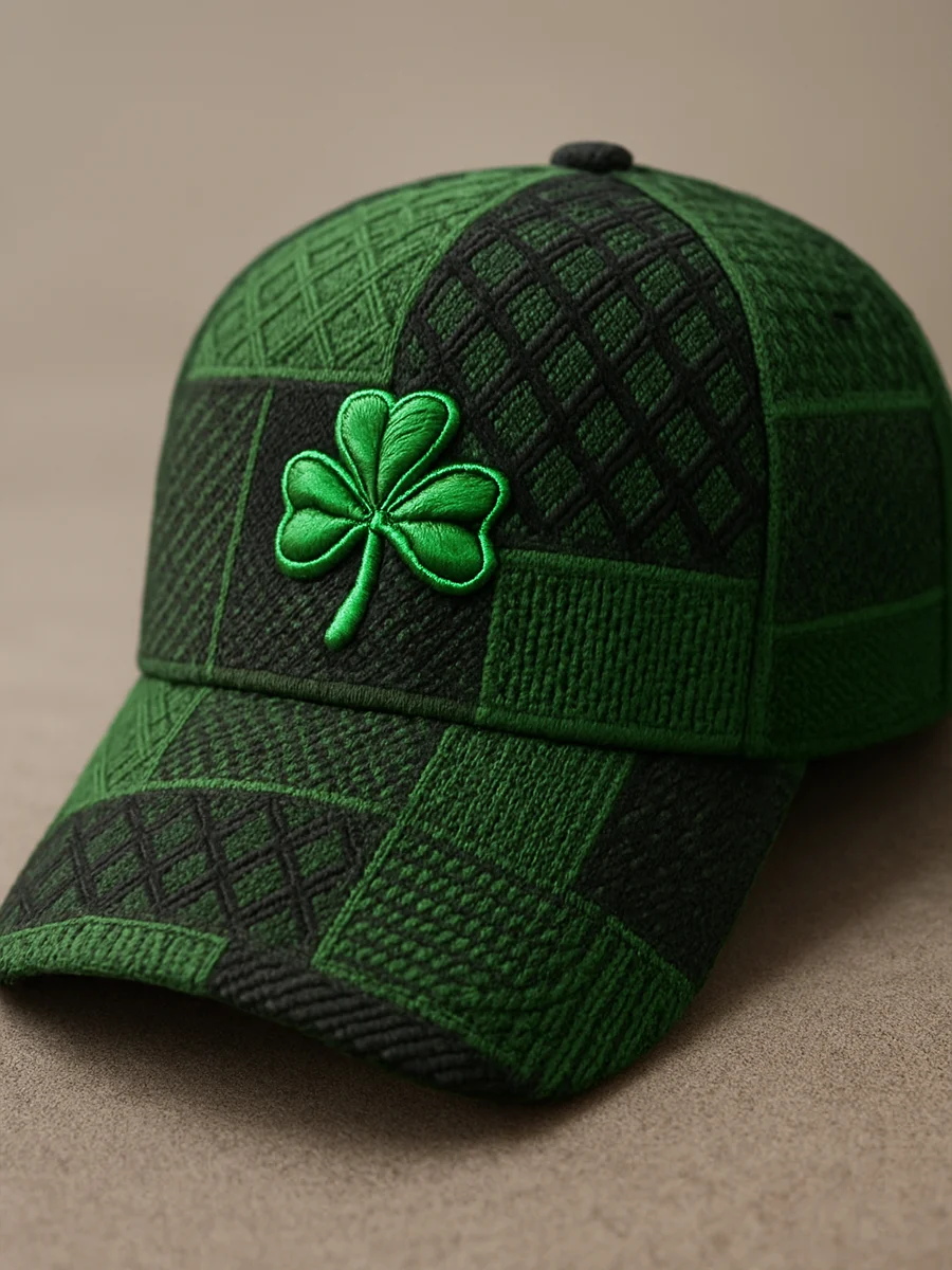 Unisex st. patrick's day shamrock art print hat