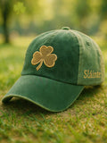 Unisex st patrick's day shamrock tlač klobúk