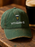 Unisex st. patrick's day vitamín g tlač klobúk