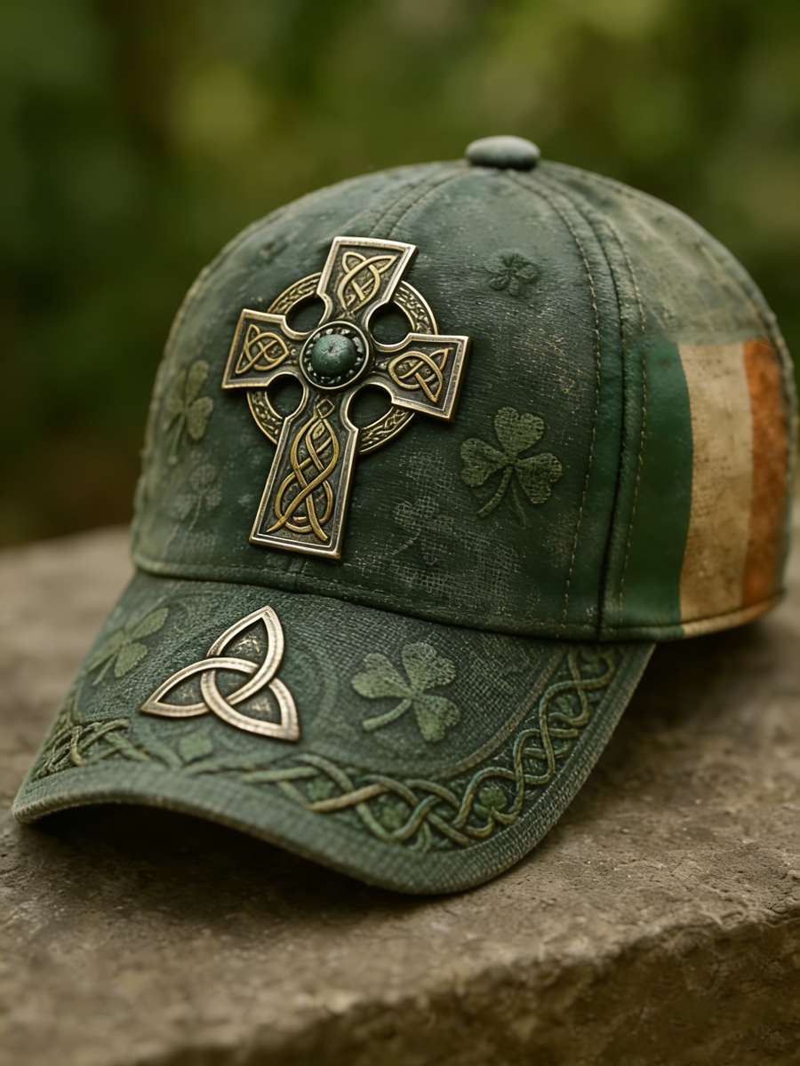 Unisex st. patrick's day shamrock art print hat