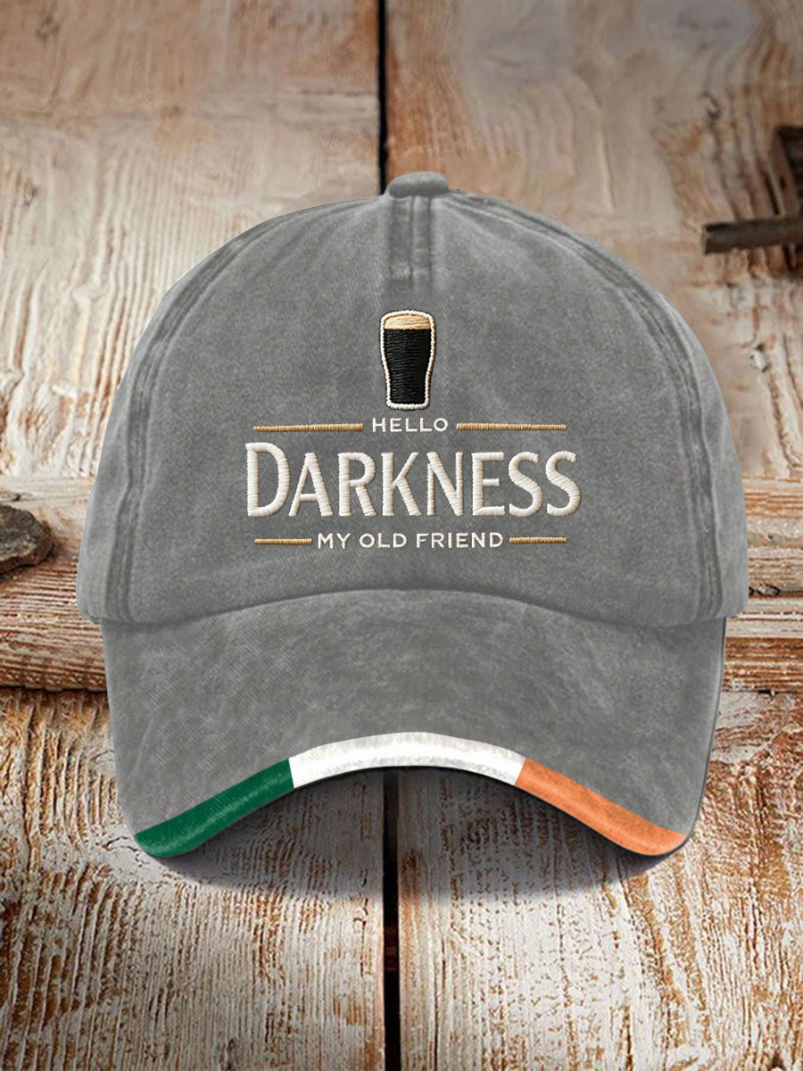 Unisex hello darkness môj starý priateľ tlač cap
