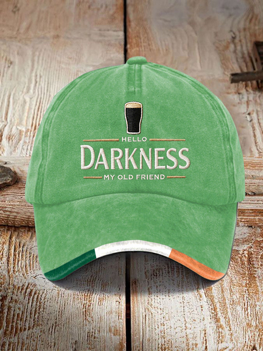 Unisex hello darkness môj starý priateľ tlač cap