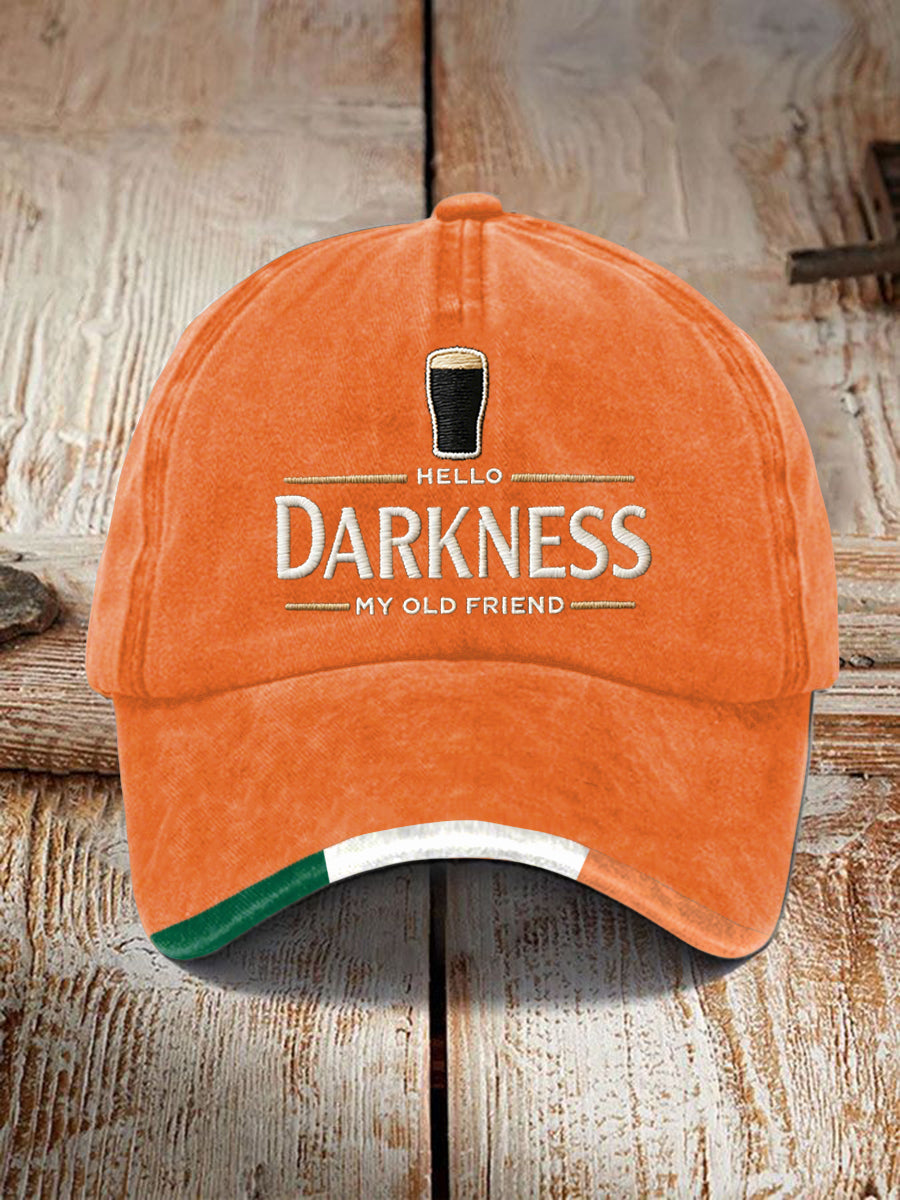 Unisex hello darkness môj starý priateľ tlač cap