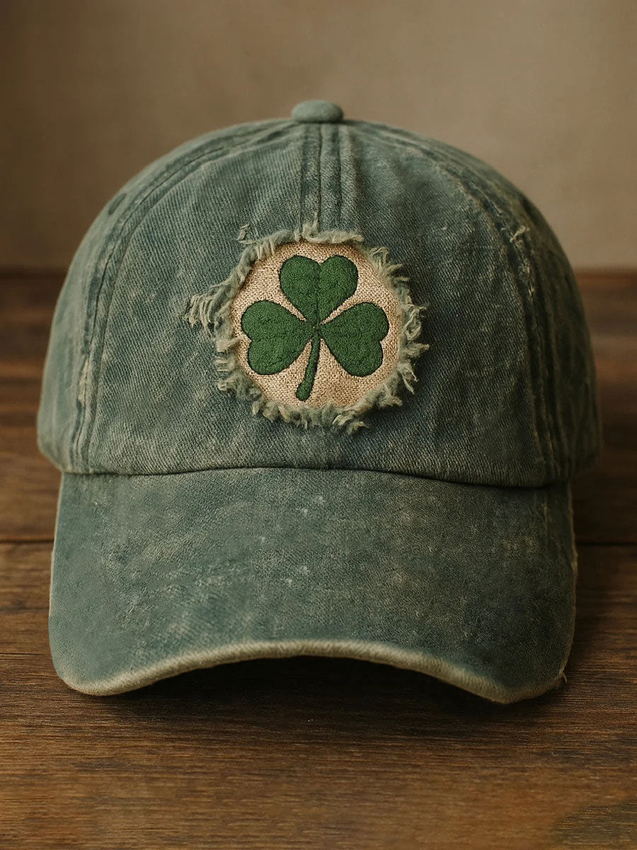 St. patrick's day shamrock tlač príležitostné unisex cap