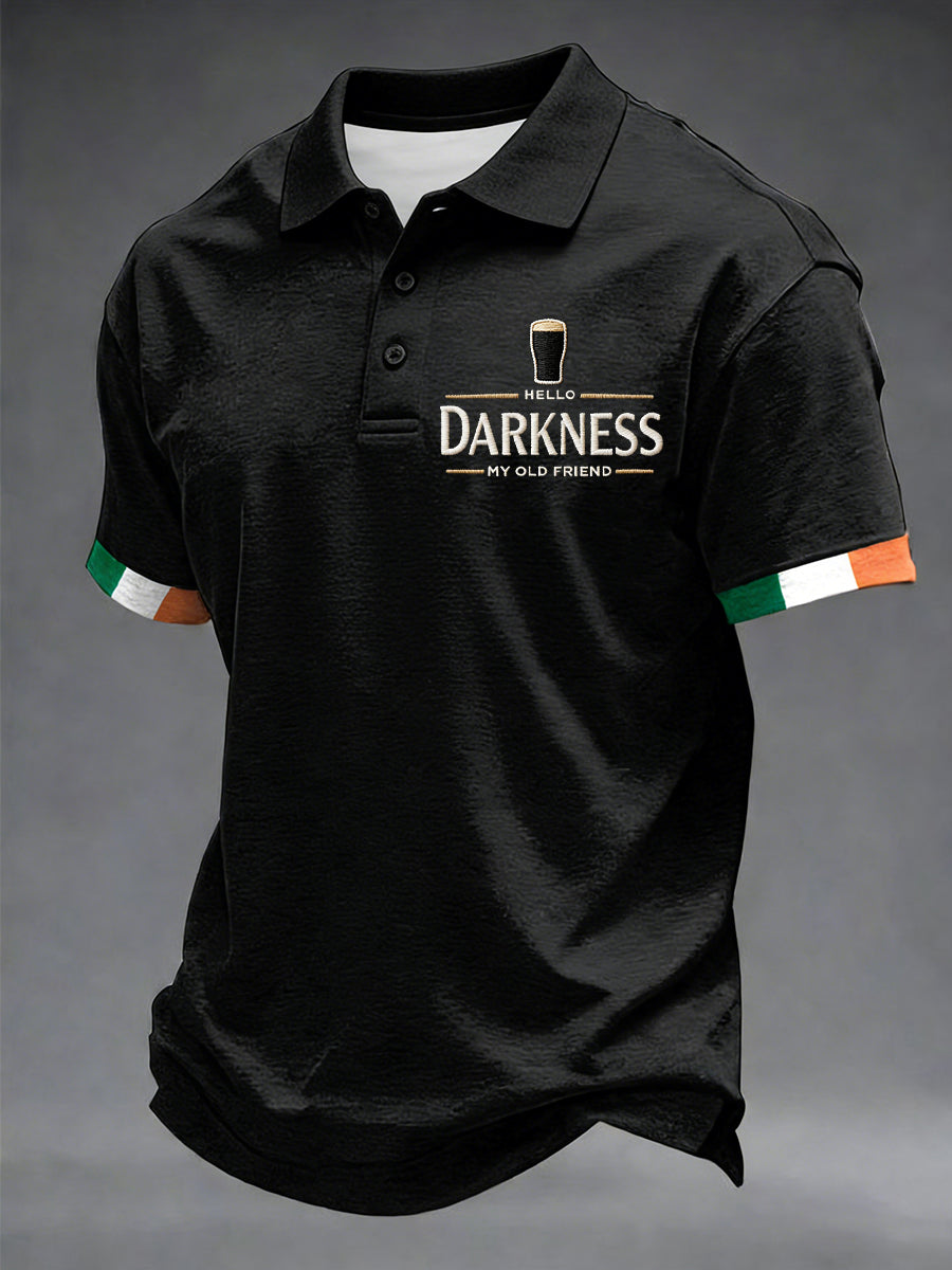 Pánske hello tma môj starý priateľ tričko