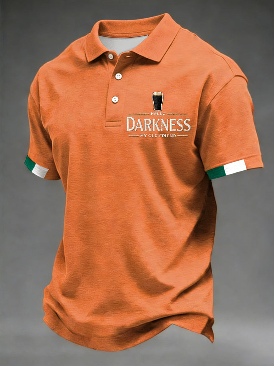 Pánske hello tma môj starý priateľ tričko