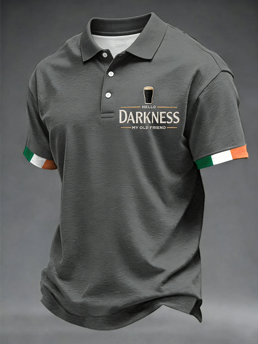 Pánske hello tma môj starý priateľ tričko