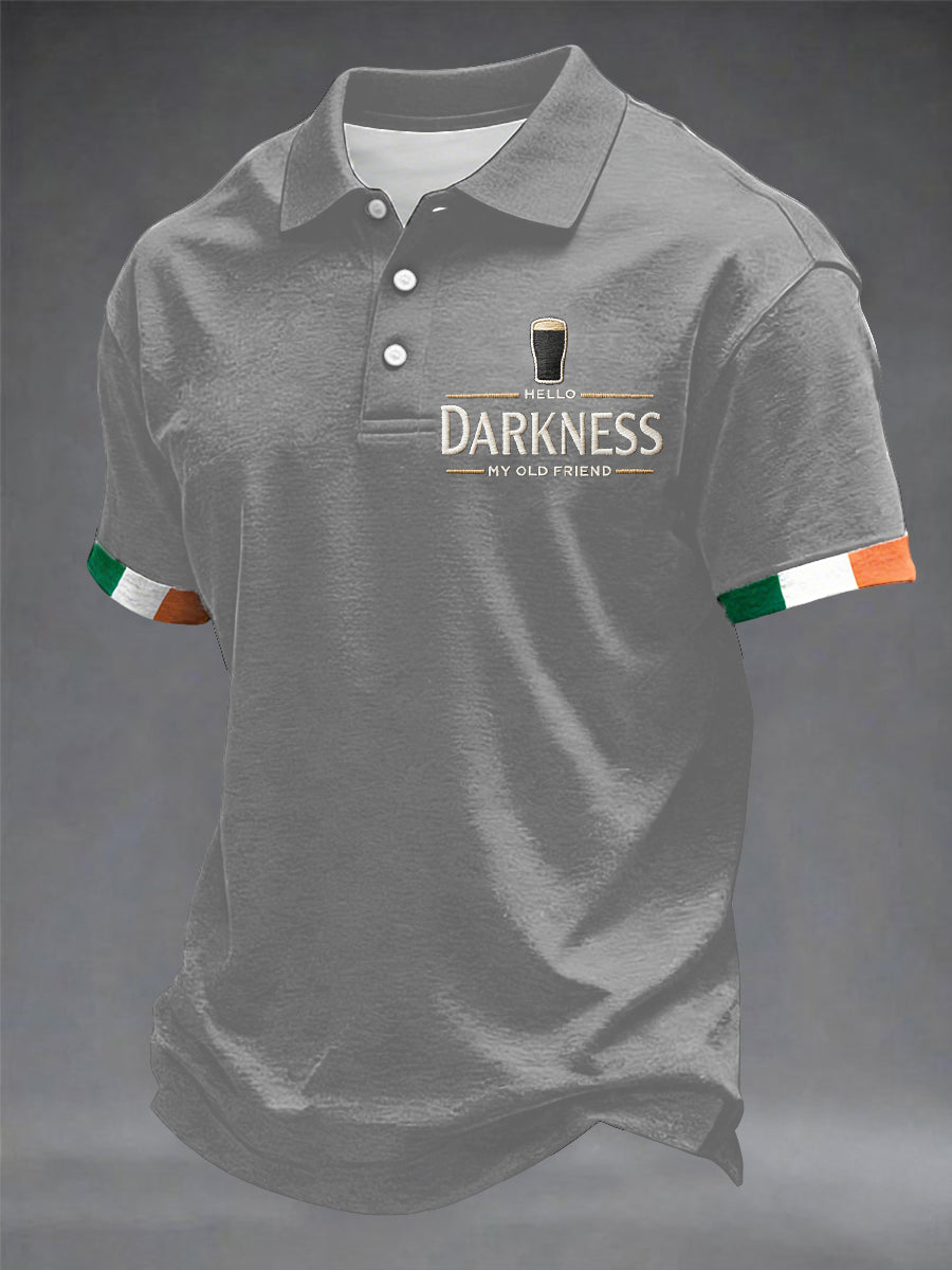 Pánske hello tma môj starý priateľ tričko