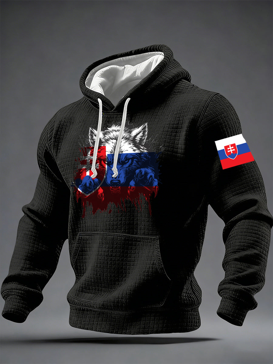 Pánska mikina so slovenskou inšpirovanou tlačiarňou