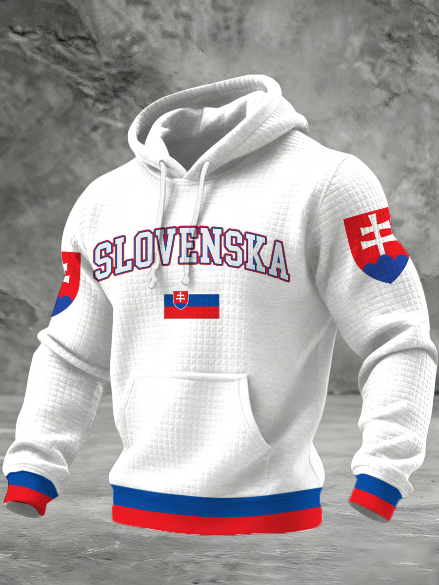 Pánska slovenská tematická tlačená mikina