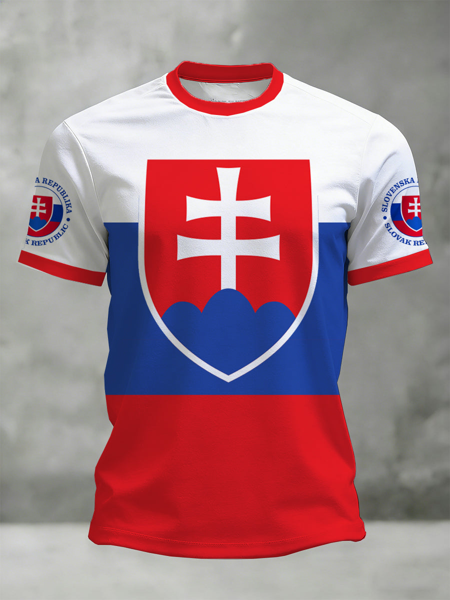 Pánske tričko so slovenskou inšpirovanou tlačiarňou