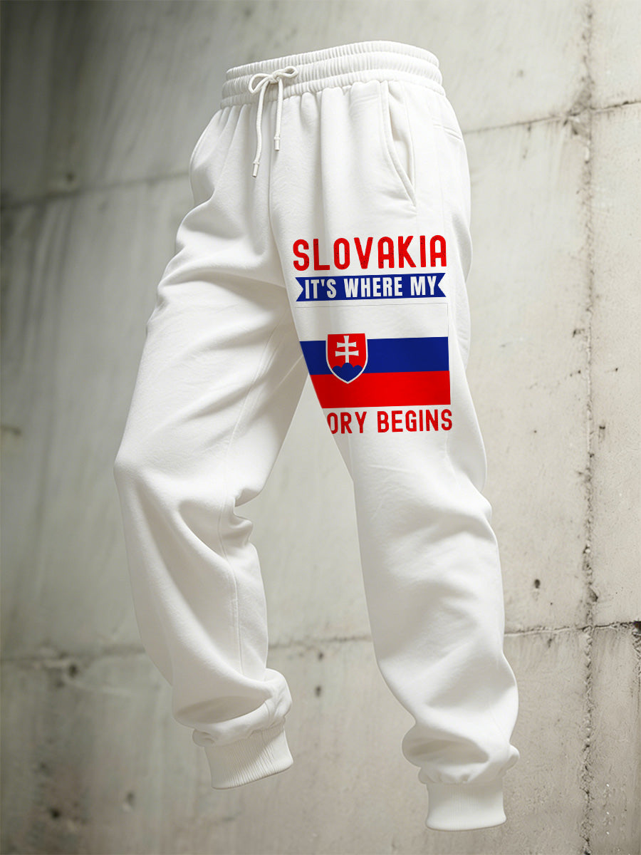 Pánske slovenské tlač tepláky