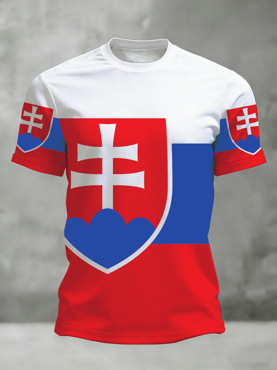Pánske tričko so slovenskou inšpirovanou tlačiarňou