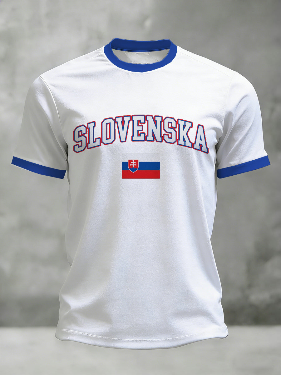 Pánske tričko so slovenskou inšpirovanou tlačiarňou