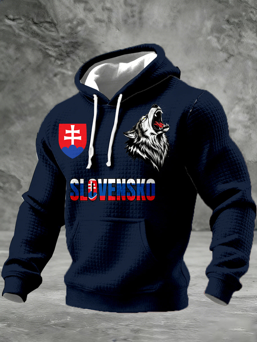Pánska slovenská tematická tlačená mikina