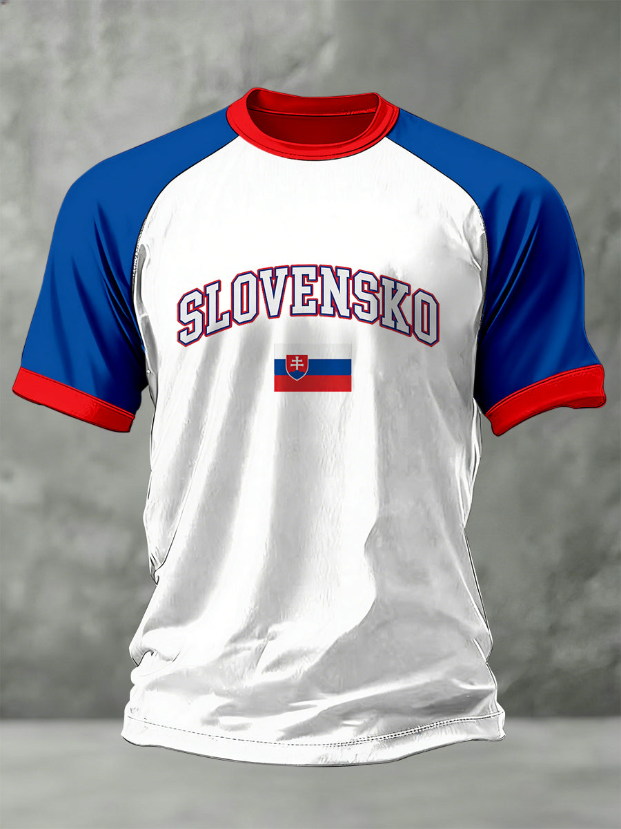 Pánske slovenské-tematické tlačené tričko