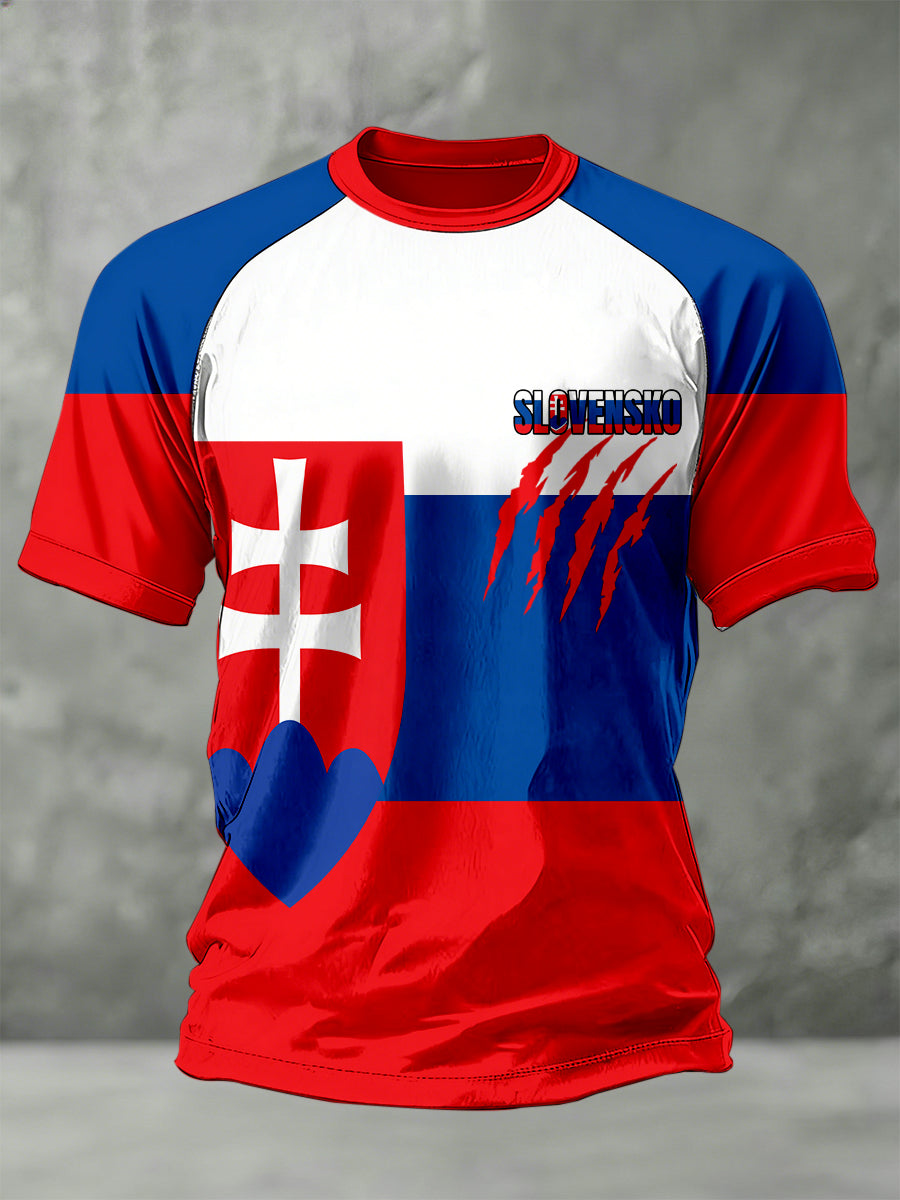 Pánske slovenské-tematické tlačené tričko