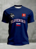 Pánske slovenské-tematické tlačené tričko