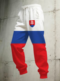 Pánske slovenské vlajky tlače nohavice